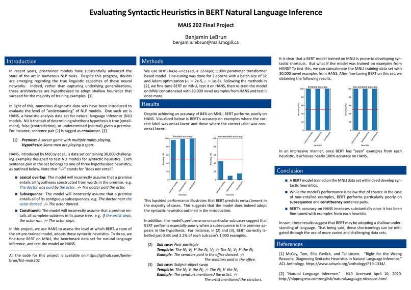 Syntactic Heuristics in BERT NLI – screenshot 1