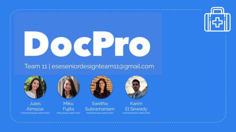 Team 11: DocPro – screenshot 1