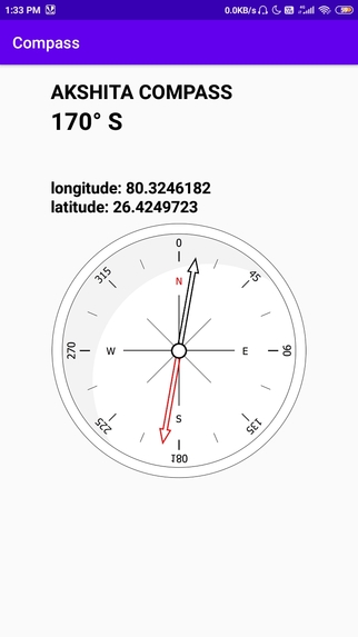 FOLLOW ME Compass app – screenshot 1