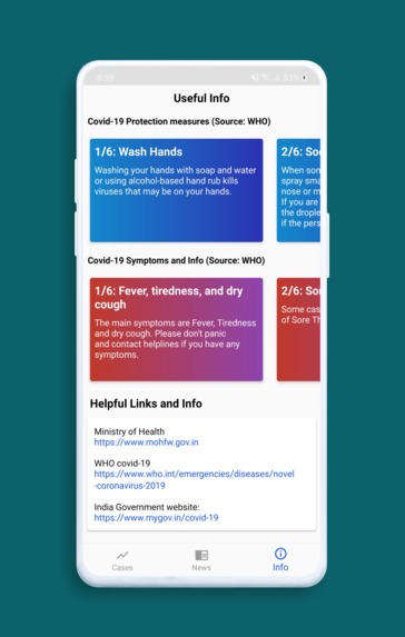 covid19Tracker – screenshot 2