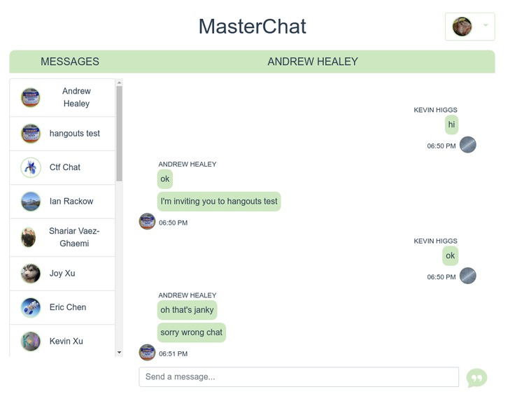 MasterChat – screenshot 1