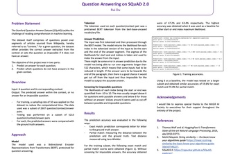 Question Answering on SQuAD 2.0
