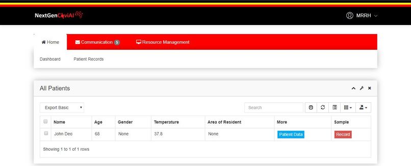 NextGenCoviAI – screenshot 2