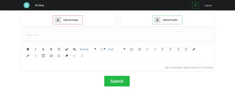 ML-Blog – screenshot 3