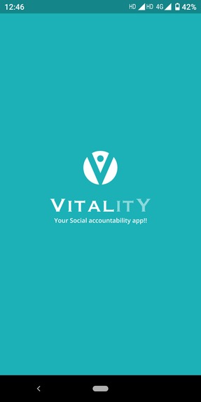 Vitality: Your Social Accountability App – screenshot 1