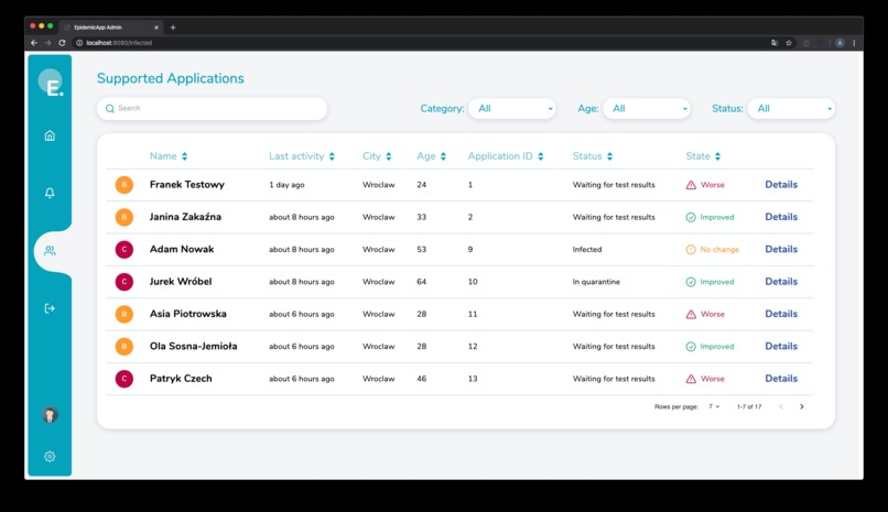 EpidemicApp – screenshot 5