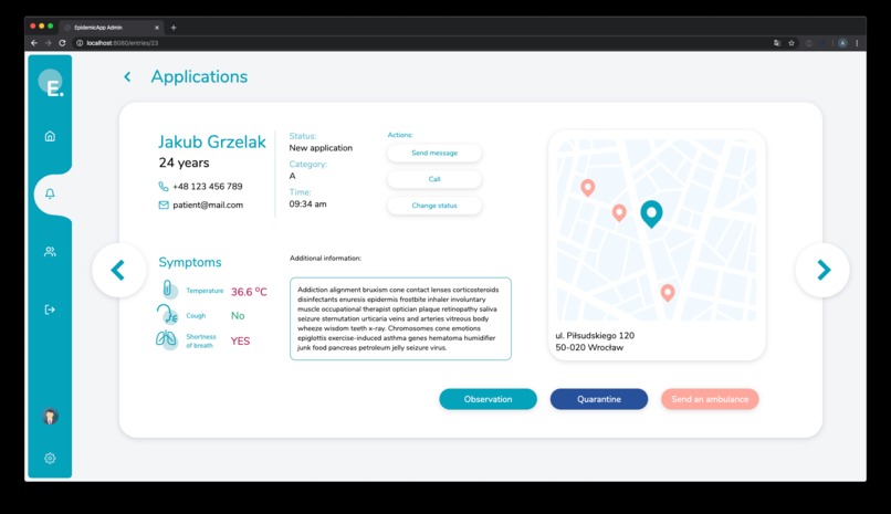 EpidemicApp – screenshot 4