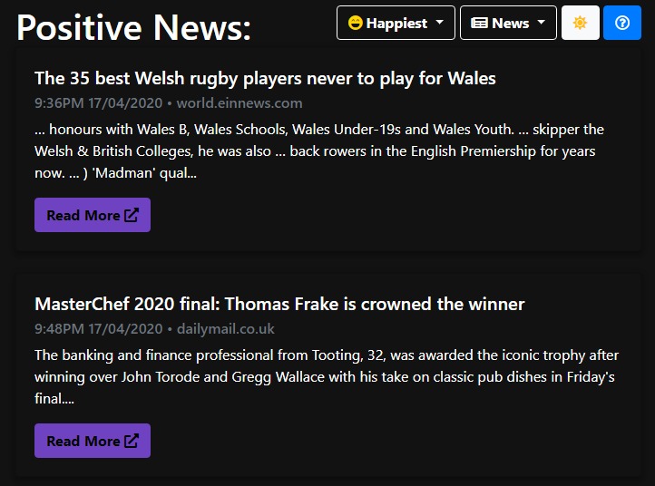 Positive News – screenshot 1