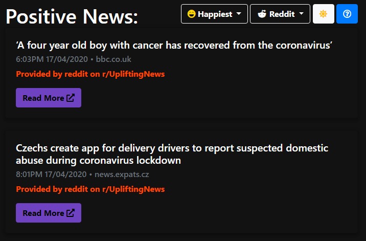 Positive News – screenshot 2