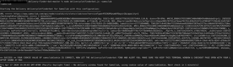 DeliveryFinderBot – screenshot 2
