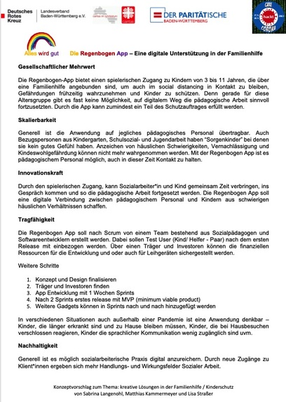 Kinderschutz Regenbogen App – screenshot 2