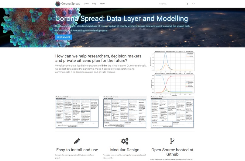 Corona Spread: Data Layer and Modelling – screenshot 1