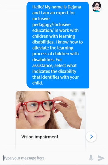 Chatbot Dejana – screenshot 2