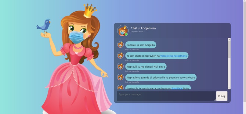 Andjelka - Interactive chat bot – screenshot 1