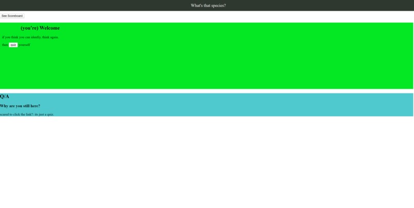 Guess That Species – screenshot 1