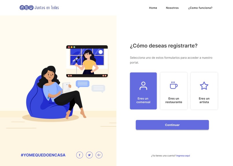 Juntos en Todas - T3 #HackTechCOVID – screenshot 2