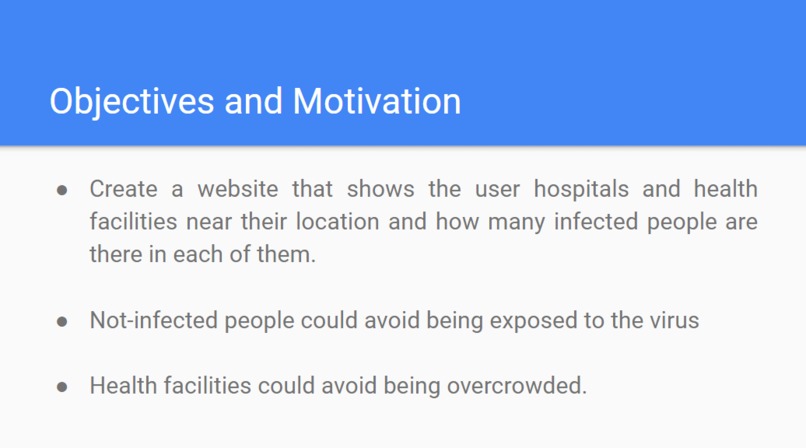 Healthy Hospitals #HackTechCOVID – screenshot 2