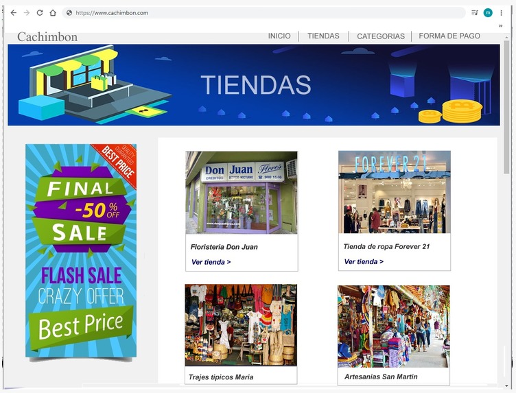 Cachimbón Mall (centro comercial virtual) – screenshot 2