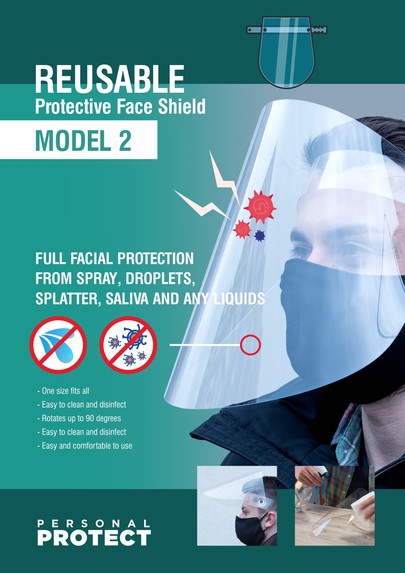 Reusable Protective face shields and safety screens – screenshot 1