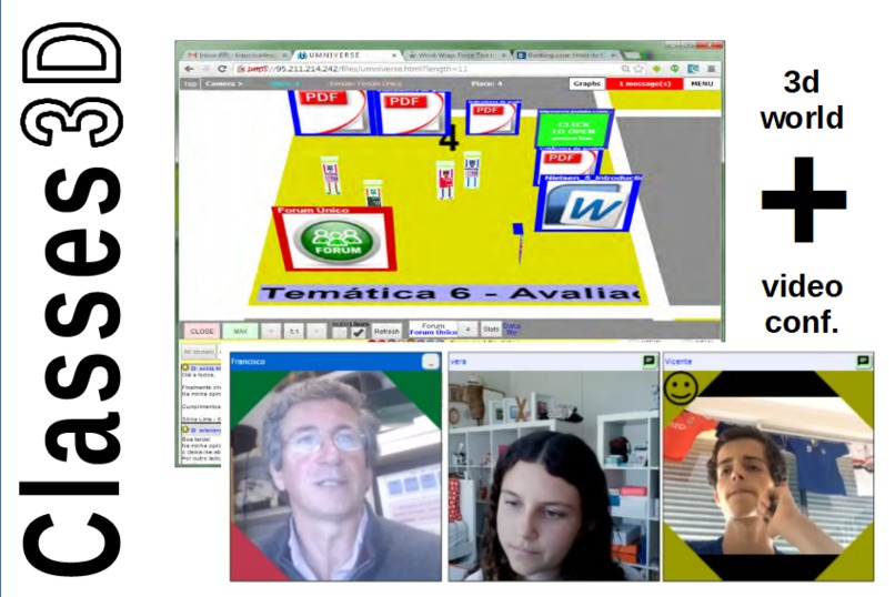 Classes3D - a virtual classroom with video conference! – screenshot 1