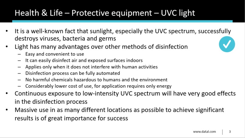 The fight against viruses using light – screenshot 1