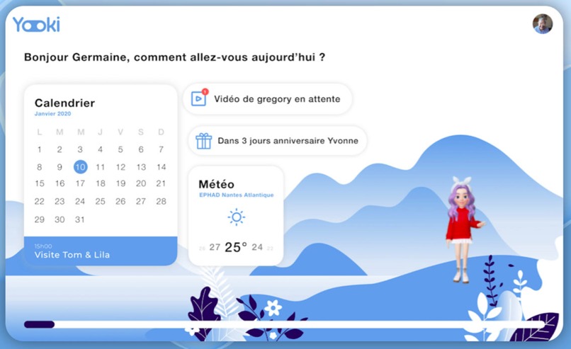 Yooki, vocal assistant for seniors – screenshot 1