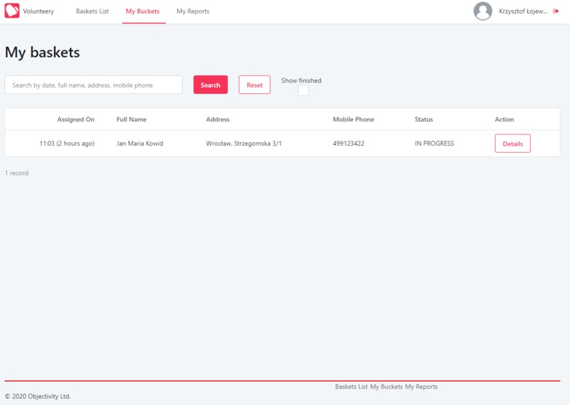 Volunteery – screenshot 4