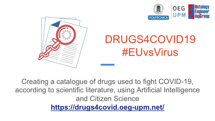 DRUGS4COVID – screenshot 1