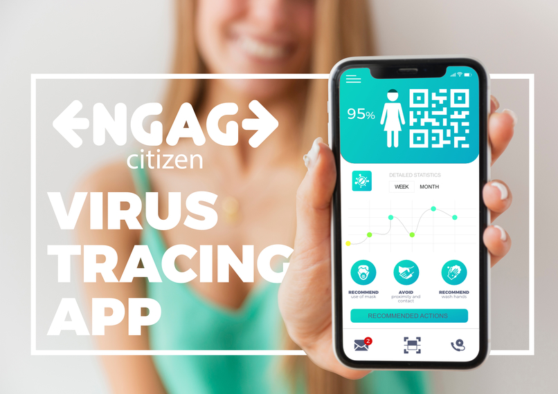 EngageCitizen virus-tracing app – screenshot 1