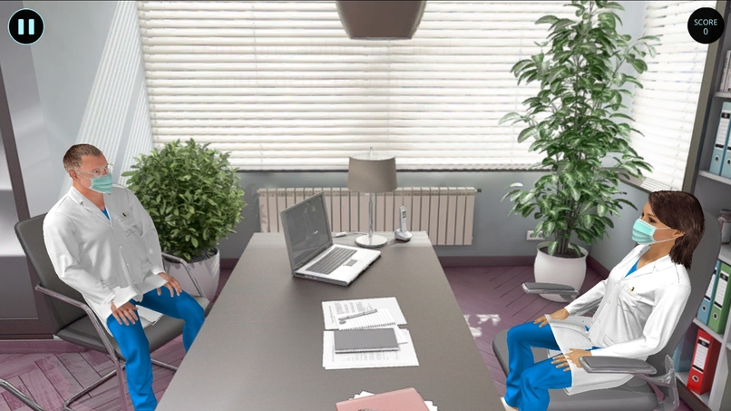 Coronavirus serious-games to health practitioners – screenshot 2