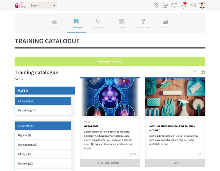 eLearning open source aggregated solution – screenshot 3