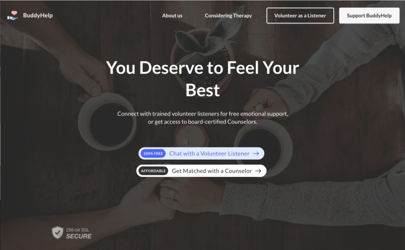 BuddyHelp - Free Emotional Support – screenshot 1
