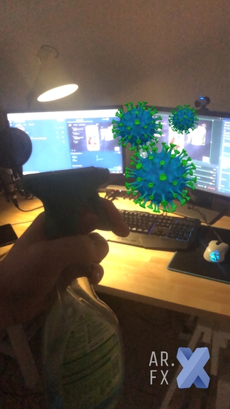 COVID-19 awAReness in Augmented Reality – screenshot 2