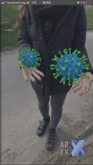 COVID-19 awAReness in Augmented Reality – screenshot 3