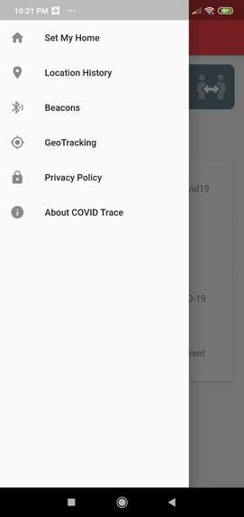 CovidTrace – screenshot 7