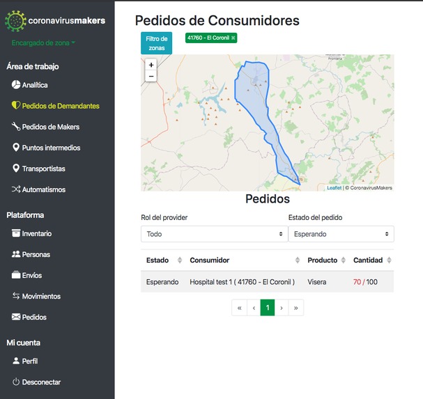 COV19Makers Logistica – screenshot 17