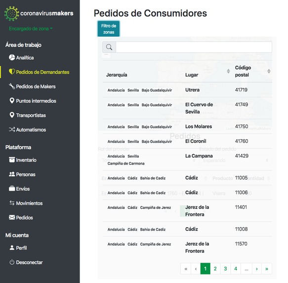 COV19Makers Logistica – screenshot 19