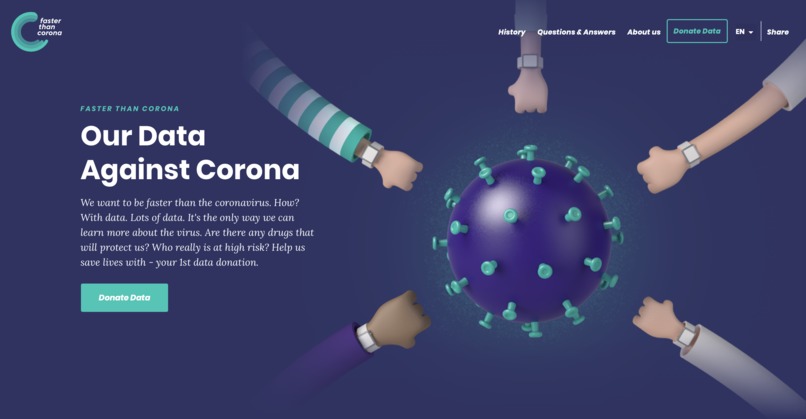 www.fasterthancorona.org – screenshot 3
