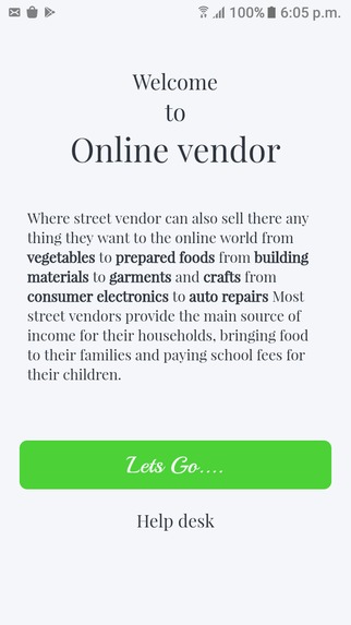 Online Vendor – screenshot 1