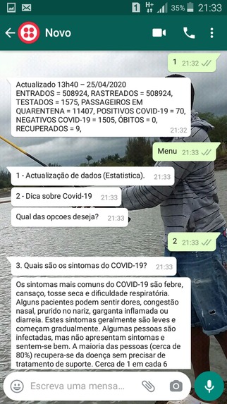 CovidReportMZ – screenshot 3