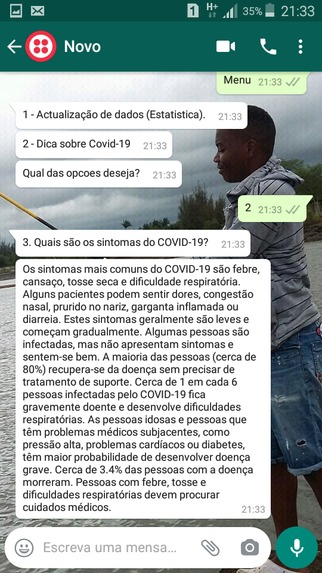CovidReportMZ – screenshot 5