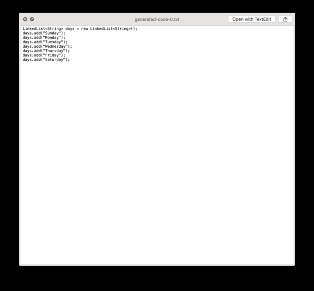 Data Structure Generator – screenshot 4