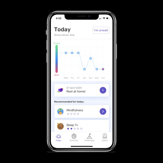 Healthzilla - COVID-19 Early Detection with an HRV App – screenshot 4