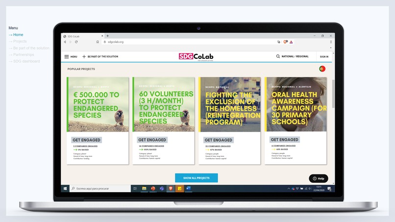 SDG CoLab – screenshot 2