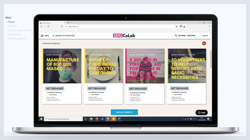 SDG CoLab – screenshot 1