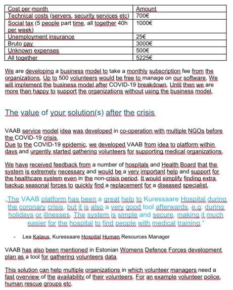 VAAB - volunteer as a back up – screenshot 3