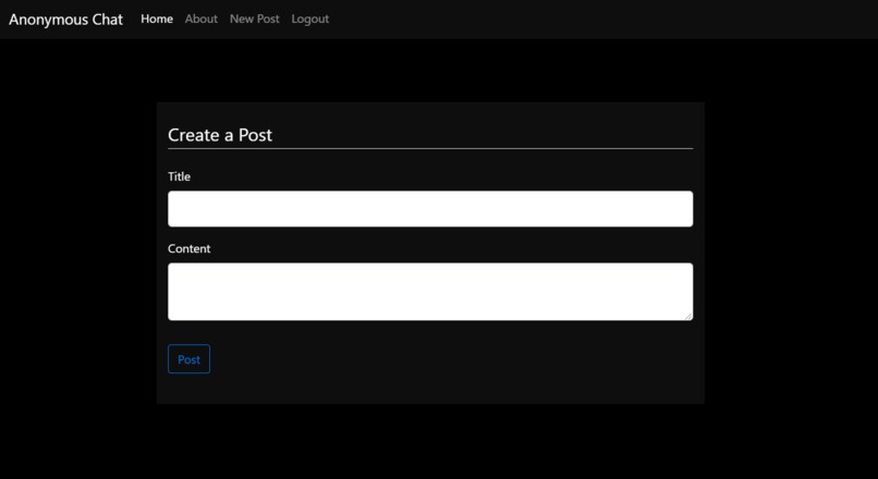 Anonymous Blog – screenshot 2