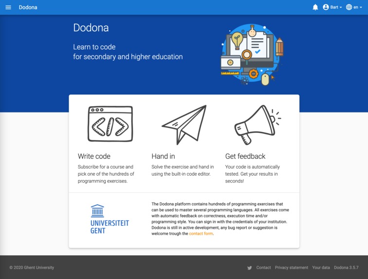 Dodona - learn to code – screenshot 1