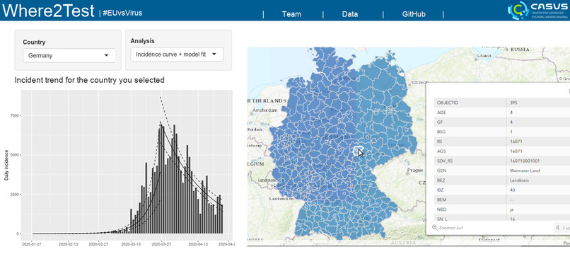 Where2Test – screenshot 1