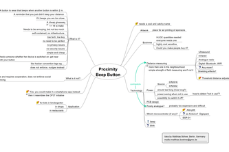 2 close : Button  that beeps when wearers come too close